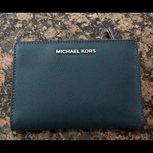 Michael Kors teal wallet